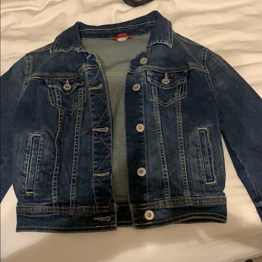 Dark wash denim jacket